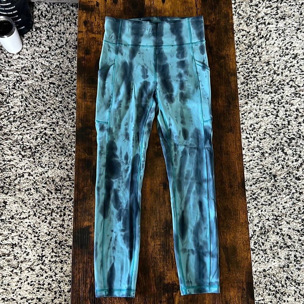 Lululemon Invigorate Tie Dye Leggings (25”)